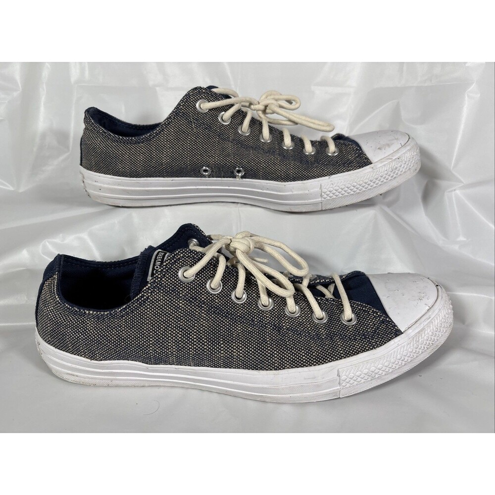 Converse Chuck Taylor All Star Ox Blue Low Canvas Sneakers (Men 12, Women 14)